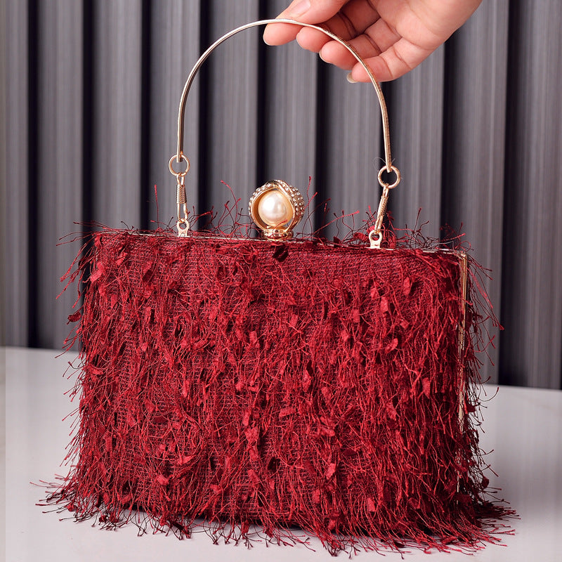 Tassel Handbags Women Dress Party Evening Bag Fashion Luxury Designer