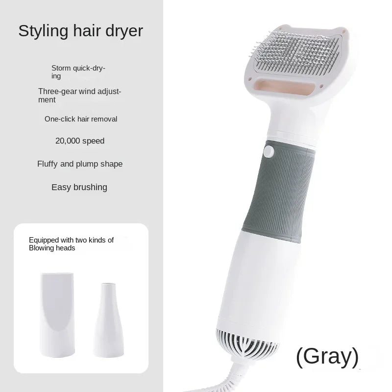 3-In-1 Pet Dog Dryer Quiet Dog Hair Dryers and Comb Brush Grooming Kitten Cat Hair Comb Puppy Fur Blower Low Noise Pet Products
